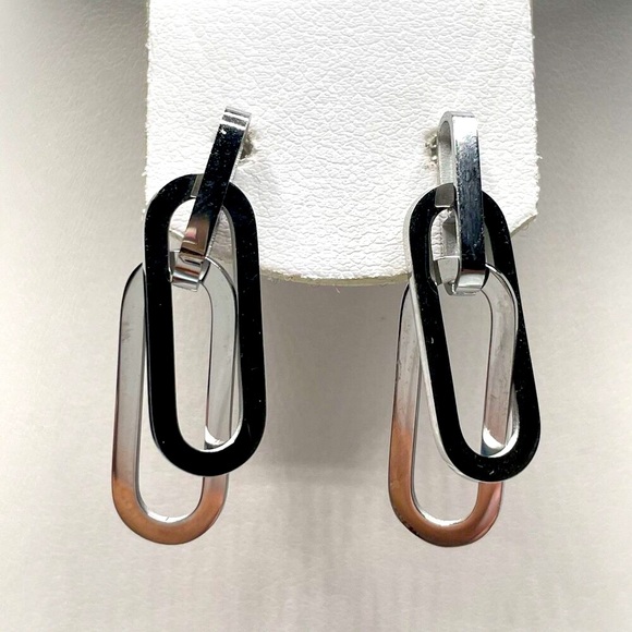 Starfish Project Stainless Steel Paper Clip Dangle Earrings Boho Fashion Cute - Picture 1 of 6